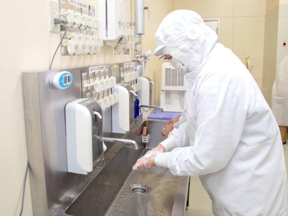 HACCP(危害分析重要管理点)の考え方に基づいた衛生管理 手指洗浄・消毒